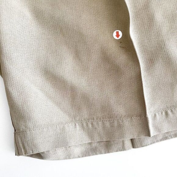 Tommy Bahama Shorts Relax Pleated Chino Tan Casual Silk Men's 36 - Picture 10 of 10